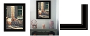 Trendy Decor 4U Picnic Getaway by John Rossini, Ready to hang Framed Print, Black Frame, 15" x 19"